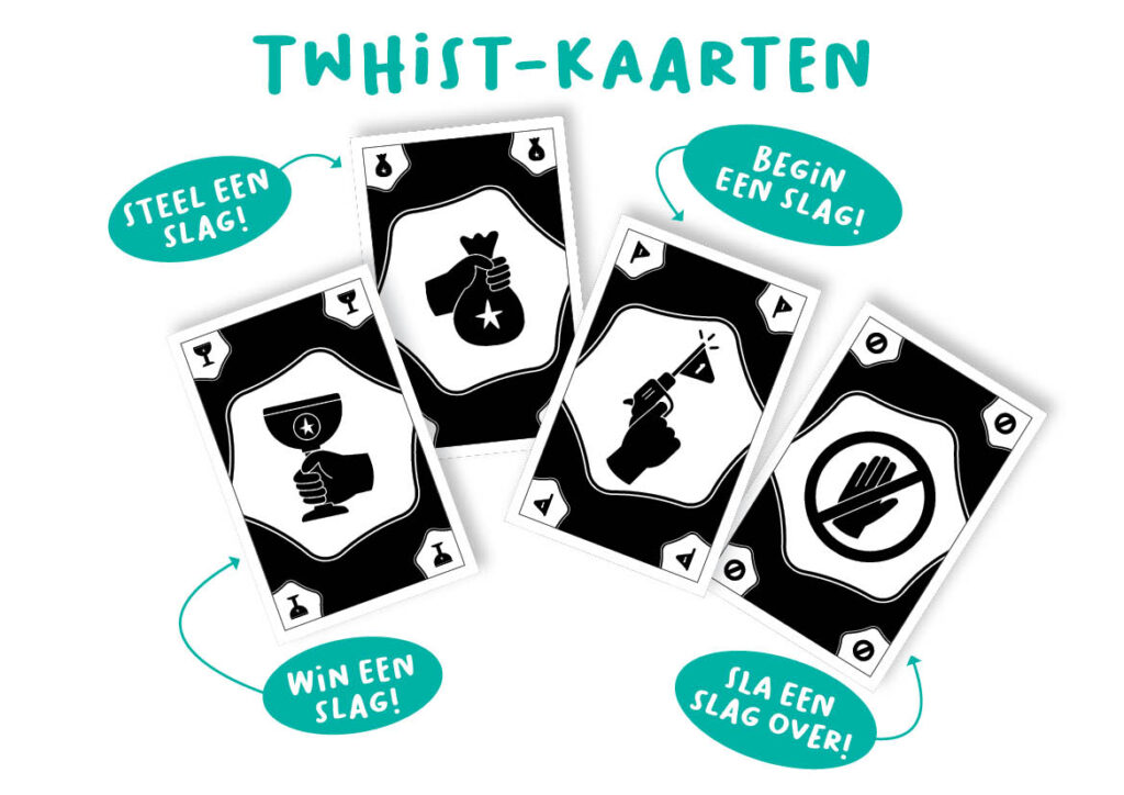 Twhist van Flexiq Games: de Twhist kaarten