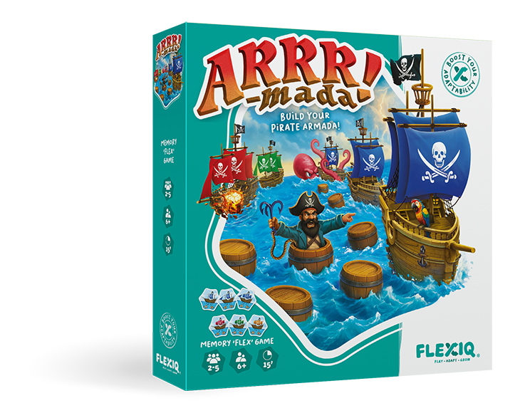 ArrrMada par Flexiq Games, la face avant de la boîte de jeu