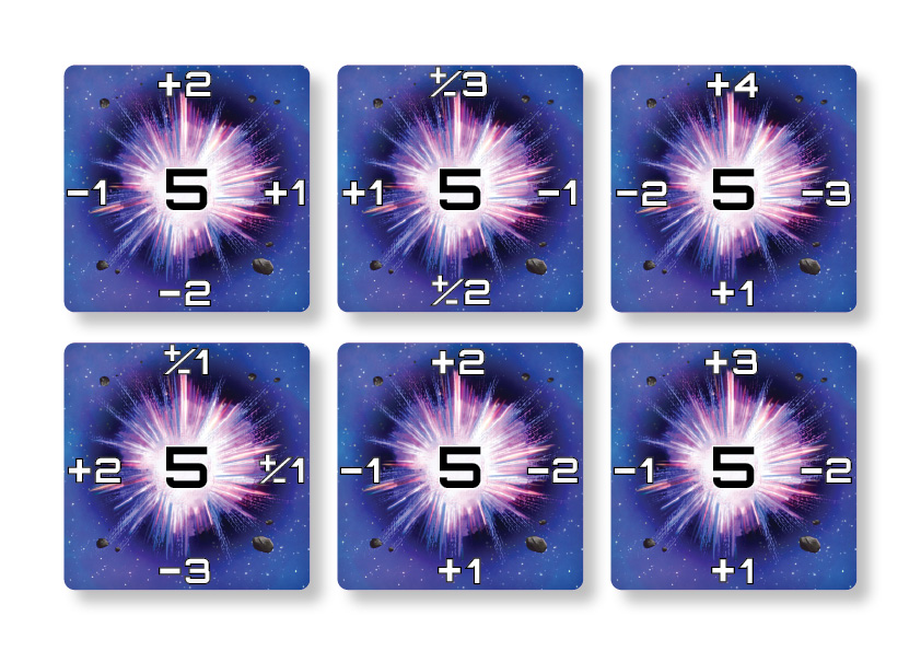Big Bang van Flexiq Games - Starting cards