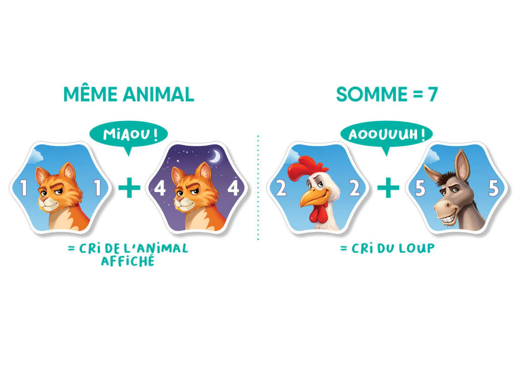 Flexiq Games - Onesie Whooo! game - combinaisons de cartes d'animaux de la ferme