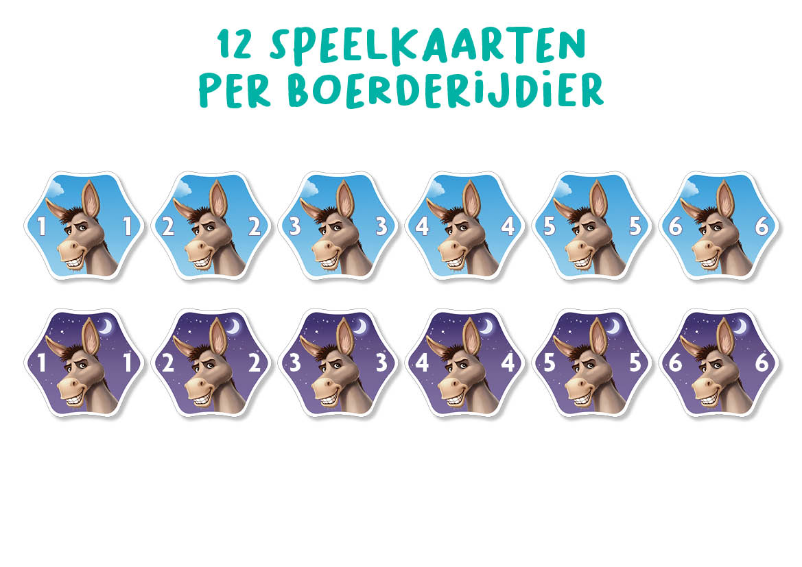 260703-FlexiQ-FXG 702-OnesieWhooo!-9-CardsPerAnimal-NL-LR Flexiq Games - Onesie Whooo! game - 12 speelkaarten per boerderijdier