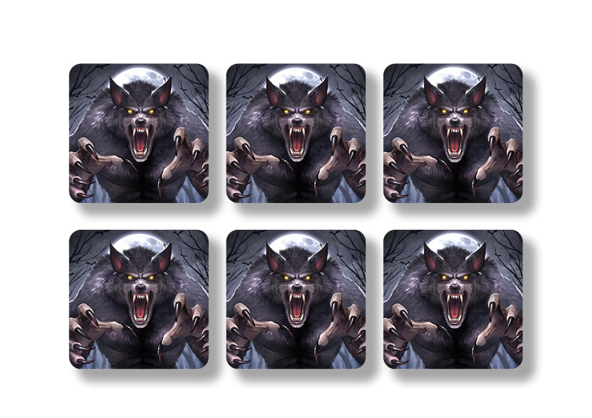 Night Fight - FlexiQ Games - weerwolf tegels